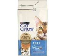 Придбати - корм для кота  Сухий корм для кішок Purina Cat Chow Feline 3 в 1 з індичкою 1.5 кг (7613034155139)