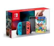 Придбати - ігрову консоль  Ігрова консоль Nintendo Switch Neon Blue-Red + Mario + Rabbids Kingdom Battle (Розширена гарантія 18 місяців)