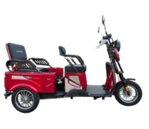 Придбати - електроскутери  Електроскутер Вантажопасажирський Crosser CARGO 10 триколісний (800W 60V, 32Ah) Графенова батарея Червоний