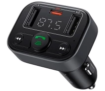 Придбати - FM трансмиттер  FM-трансмиттер Baseus S-09 Lite Series Black (C10762300113-00) [126841]