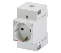 Придбати - розетку и выключатель  Розетка на DIN-рейку Gewiss 2P+PE 16A 250V з заземленням (GW96522)