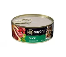 Придбати - корм для кота  Вологий корм для дорослих вибагливих кішок Savory Cat Can Adult з качкою 100 г (76977) (6788cc5e3737a1614c3f2f8c)