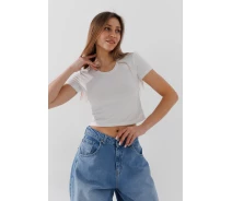 Придбати - жіночий топ  Топ однотонний жіночий 200284-1 L/XL Білий