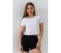 Придбати - жіночий топ  Топ однотонний жіночий 200284-2 L/XL Білий