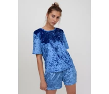 Придбати - жіночу футболку  Футболка жіноча Vivioji FTW-20-16 Блакитний XL (12556) (66e0133b11955150cf77a5da)