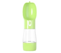 Придбати - миску та контейнер для собак  Поїлка-годівниця Pet Water Cup для собак у дорогу 2в1 оливкова 350 мл