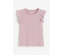 Придбати - дитячу футболку  Футболка з оборками для дівчинки H&M 0869323-032 110-116 см (4-6 years) бузковий