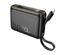 Придбати - універсальну мобільну батарею  Power bank Hoco J139 10000 mAh PD20W+QC3.0(22.5W) із швидкою зарядкою та вбудованим кабелем Lightning Black