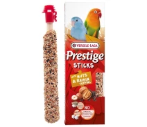Придбати - ласощі для птаха  Ласощі для хвилястих папужок Versele-Laga Prestige Sticks Small Parrot Nuts & Raisin Topping, 2 шт х 30 гр