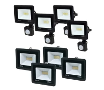 Придбати - прожектор  Комплект прожекторів Lightwell 20W 4 x LW-FL-B-20 та 4 x LW-FL-B-20-S з датчиком руху