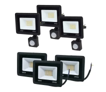 Придбати - прожектор  Комплект прожекторів Lightwell 30W 3 x LW-FL-B-30 та 3 x LW-FL-B-30-S з датчиком руху