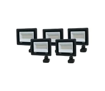 Придбати - прожектор  Комплект світлодіодних прожекторів Lightwell 50W із датчиком руху 5 шт (LW-FL-B-50-S)