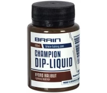 Придбати - підгодовування, насадку та ліквіди  Діп-Ліквід Brain Champion Hidro Halibut (гідроліз палтуса) 100ml (1858.22.23) (846272-01)