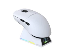 Придбати - мишку для ноутбука  Бездротова магнітна мишка Ajazz AJ159 APEX PAW3950 400 мАч RGB Біла