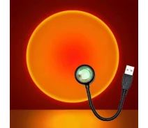 Придбати - нічник  Нічник проєктор USB лампа атмосфера заходу сонця Жовтогарячо-жовтий