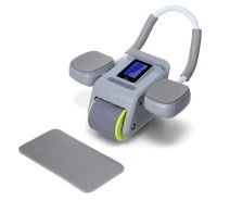 Придбати - тренажер для пресу  Автоматичний тренажер для м'язів черевного пресу з LCD дисплеєм і зарядкою HMS KA08 сірий (17-38-030)