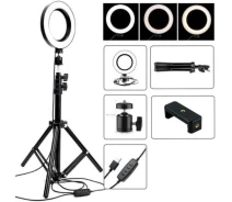 Придбати - кільцеве світло  Кільцева лампа LED (селфі кільце 26см) зі штативом для професійної зйомки+настільний штатив Ок