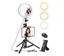 Придбати - кільцеве світло  Кільцева лампа зі штативом Elegiant EGL-06 10" Чорно-біла Factory Recertified g5 (2288888501)