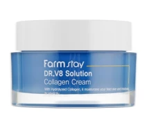 Придбати - корейський крем для обличчя  Крем для обличчя FarmStay DR.V8 Solution Collagen Cream Антивіковий з колагеном 50 мл (8809624723614) (753702-01)