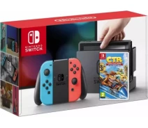 Придбати - ігрову консоль  Ігрова консоль Nintendo Switch Neon Blue-Red + Игра Crash Team Racing Nitro-Fueled