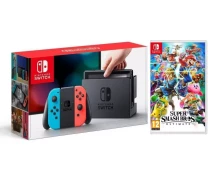 Придбати - ігрову консоль  Ігрова консоль Nintendo Switch Neon blue/red + Super Smash Bros. Ultimate