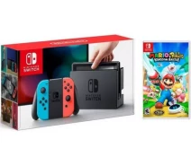Придбати - ігрову консоль  Ігрова консоль Nintendo Switch Neon blue/red + Mario and Rabbids Kingdom Battle