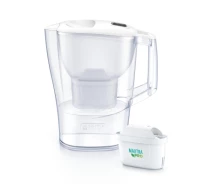 Придбати - фильтр-кувшин  Фільтр-кувшин Brita Aluna Memo MXPro 2.4л (1.4л очищеної води) з фільтр-картриджем, білий (1052801) (839641-01)