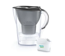 Придбати - фильтр-кувшин  Фільтр-кувшин Brita Marella Memo MXPro 2.4л (1.4л води) з фільтр-картриджем 3шт, графіт (1052796) (839645-01)