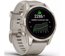 Придбати - смарт-годинник  Смарт-годинник Garmin Epix Pro Gen 2 Sapphire 42mm Soft Gold w. Light S. Band (010-02802-10/11)
