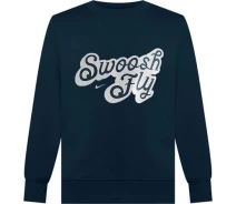 Придбати - жіночий світшот  Світшот жіночий Nike SWOOSH FLY DRI-FIT OVERSIZED FRENCH TERRY BASKETBALL SWEATSHIRT темно-синій FZ5514-478 Розмір XS (FZ5514-478_XS)