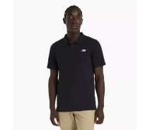 Придбати - чоловіче поло  Поло чоловіче New Balance Cotton Pique Brown MT51519BK S (YS-MT51519BK)