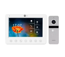 Придбати - відеодомофон  Комплект відеодомофону NeoLight KAPPA HD KIT 7" TFT LCD 16:9 800 х 480 камера 1080p White+Silver (99-00009373)