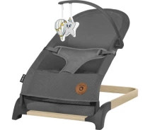 Придбати - крісла-гойдалку, шезлонг  Крісло-гойдалка Lionelo шезлонг June air grey graphite (LO-JUNE AIR GREY GRAPHITE)