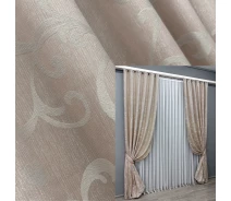 Придбати - штору і гардину  Комплект готових штор VR-Textil Жакард Allure № 1613ш Пудровий 150х270 см 2 шт (33-0551)