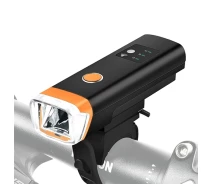 Придбати - велофару  Велоліхтар HJ-047-XPG Ultra Light Aluminium вбудований акумулятор, Avtolight Sensor, Waterproof, зарядка через micro USB