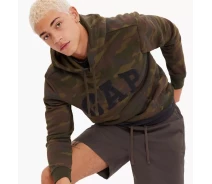 Придбати - чоловічу спортивну кофту  Худі чоловіче Gap Arch Logo Hoodie Camo/Green 715036332 S (YS-715036332)