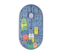 Придбати - мишку для ноутбука  Мишка 2E MF300 PETSCATS Silent Wireless/Bluetooth Blue (2E-MF300WPETSBL)