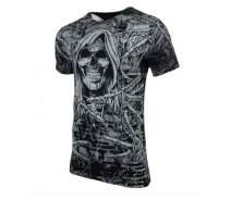 Придбати - чоловічу футболку  Футболка 4XL Xtreme Couture by AFFLICTION Men T-Shirt SOUL TAKER BLACK Biker