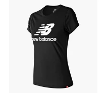 Придбати - жіночу футболку  Футболка жіноча New Balance Ess Stacked Logo Black WT91546BK XS (YS-WT91546BK)