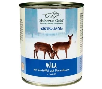 Придбати - корм для собаки  Консерви для собак Hubertus Gold Wild mit Kartoffel дичина з картоплею, брусникою та лляною олією 800 г