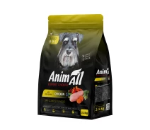 Придбати - корм для собаки  AnimAll Повнораційний сухий корм для собак зі свіжою куркою, 2,5 кг (5902706511536)