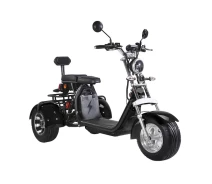Придбати - електроскутери  Електроскутер Citycoco Trio 2000W 60V12Ah r804-t8/2000Bk чорний