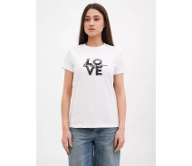 Придбати - жіночу футболку  Жіноча футболка BOSS Women's T-Shirt with Love Print 6030WT S