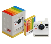 Придбати - фотоапарат  Камера моментального друку Polaroid Now Gen 3 Pebble White + Color Film Bundle (8 photos) (6573)