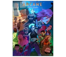 Придбати - подарок для геймеров  Картина на металі Аркейн Arcane 20x30 см (27222)