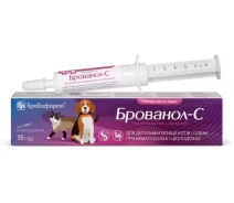 Придбати - ветеринарний препарат для собаки  Брованол-С 15 г шприц-туба *66