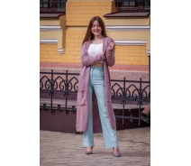 Придбати - жіночий кардиган  Світлий кардиган FIRST WOMAN L/XL, пудра 46-439105