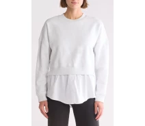Придбати - жіночий світшот  Стильний світшот Calvin Klein фліс 1159830652 (Сірий M) (art429632)