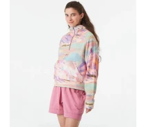 Придбати - жіночу толстовку  Толстовка жіноча Picture Organic Quenda 1/2 Zip Printed Women S Блакитно-Розовий (WSW0374A_S)