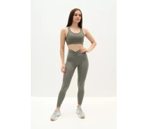 Придбати - жіночі спортивні легінси  Лосини фітнес Tommy life 94605 L Хакі (221)